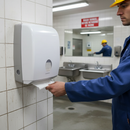 Premium Folded Hand Towel Dispenser for C Fold Towels - Hygienic and Cost-Effective Solution in White