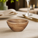 Commercial Acacia Bowl 100mm - Wooden Dinnerware for Serving