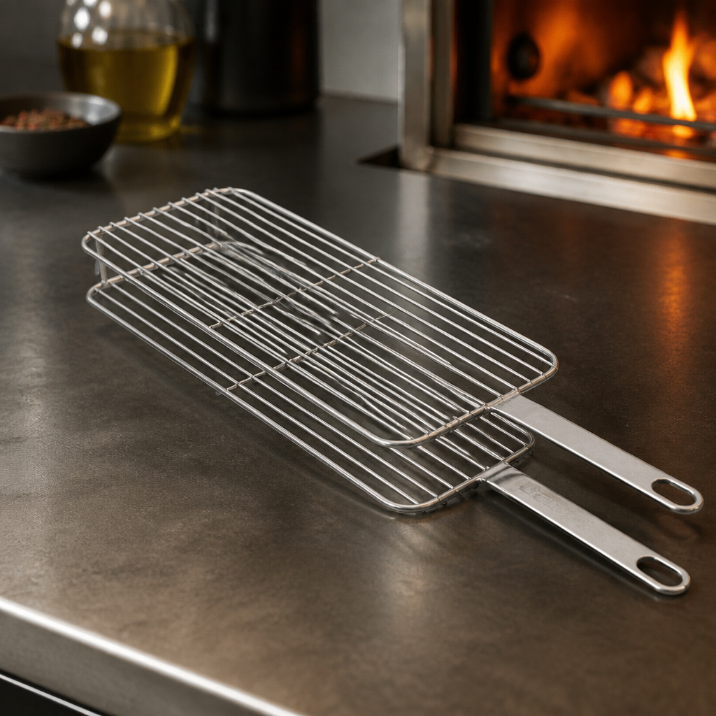 Commercial Charcoal Oven Grill Grate 150x400mm Cast Aluminium