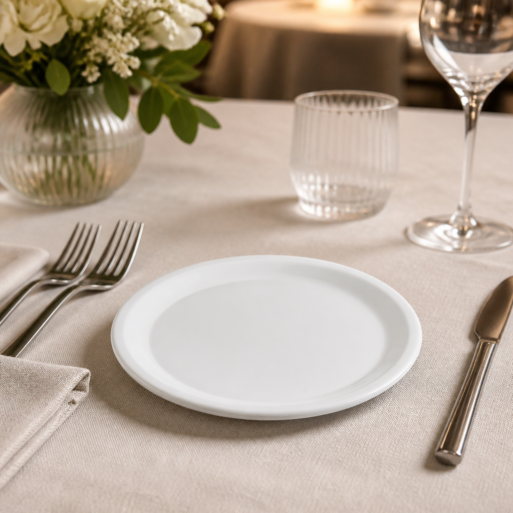 Commercial Narrow Rimmed Plates 160mm - 36 Pack