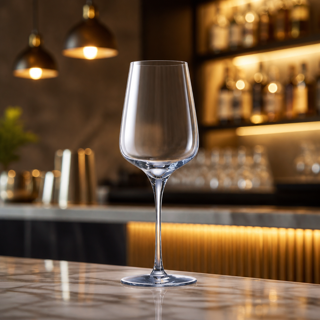 Commercial Wine Glasses 333ml Laser-Cut Rim 24 Pack