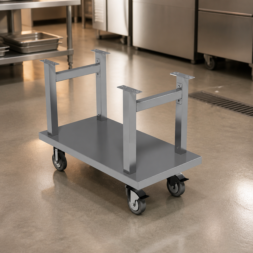 Stainless Steel Mobile Stand for 400mm Countertop Equipment