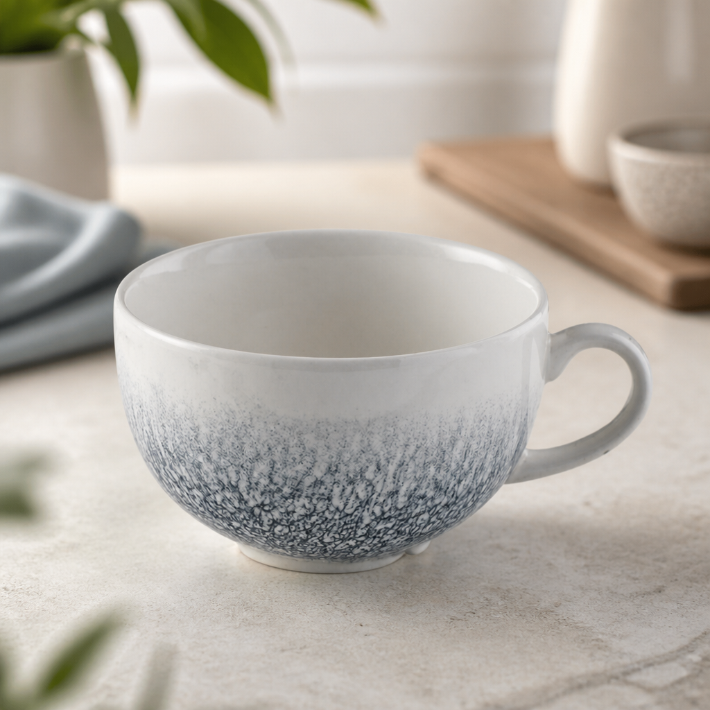 Commercial Cappuccino Cups 340ml Topaz Blue 12 Pack