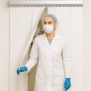 PVC Strip Curtain Quick Mount – Solid White Colour, Privacy Screen