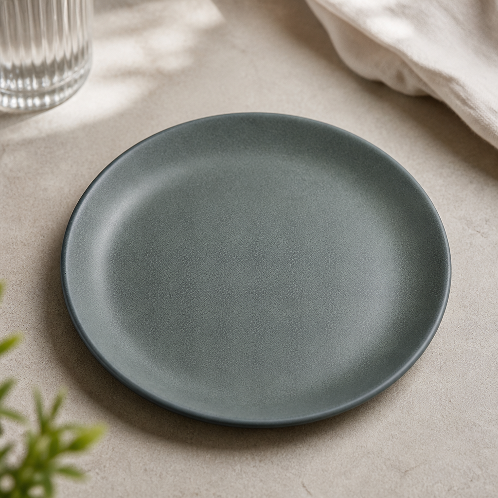 Commercial Coupe Plates 220mm Teal Vitrified Stoneware 24 Pack
