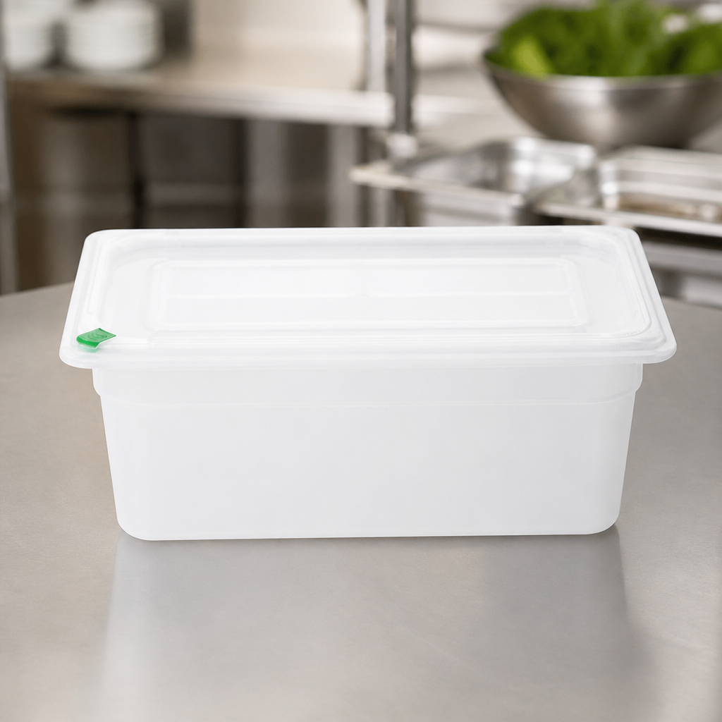 Commercial Polypropylene GN Container 1/3 Size 5.3L Pack of 4