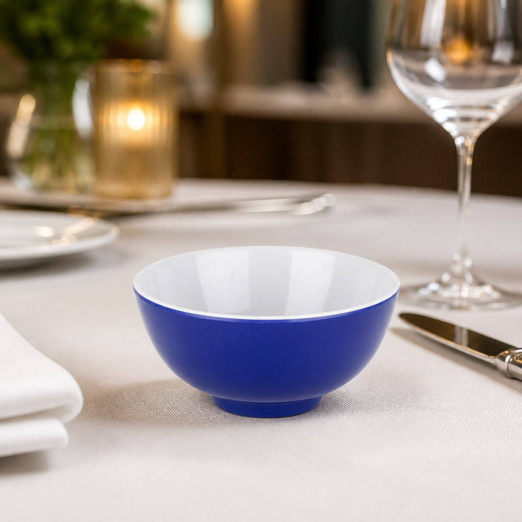 Commercial Melamine Bowls 125mm Blue 6 Pack
