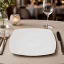 Commercial Square Porcelain Plates 270mm - 12 Pack White