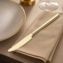 Commercial Gold Table Knives 12 Pack Elegant Stainless Steel
