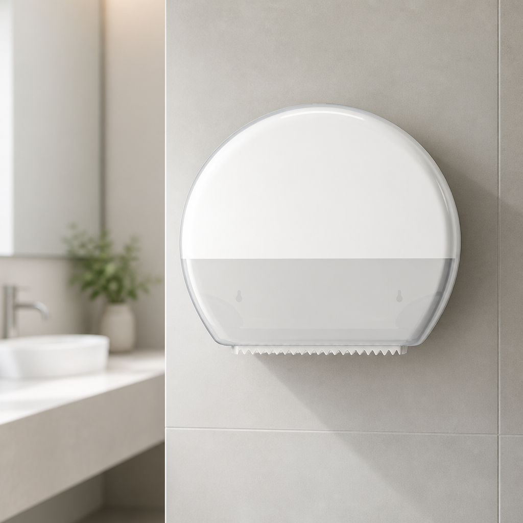 Commercial Jumbo Toilet Roll Dispenser with Refill Modes