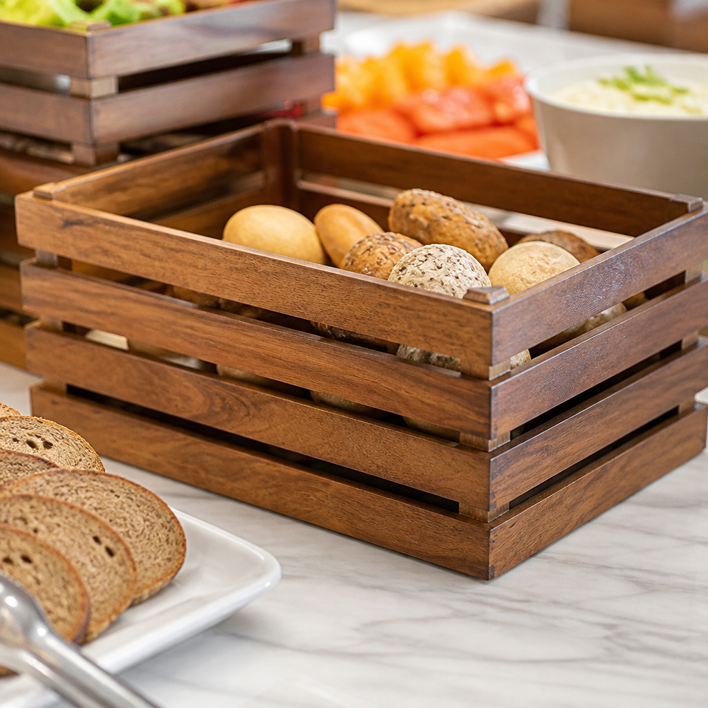 Commercial Wooden Crate 555 x 350mm for food displays