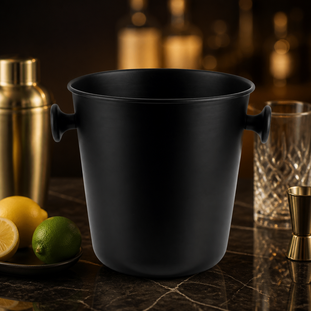 Commercial 5L Champagne and Wine Cooler Bowl in Black