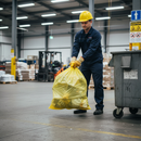 Premium Heavy Duty Yellow Refuse Bags - 10Kg Capacity, Case of 200 for Waste Management