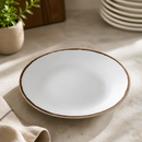 Commercial Deep Coupe Plates 255mm Natural 12 Pack