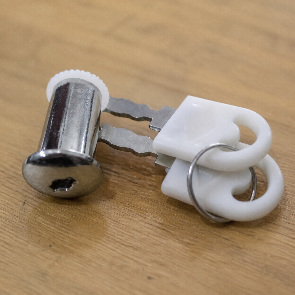Commercial replacement door lock for back bar coolers