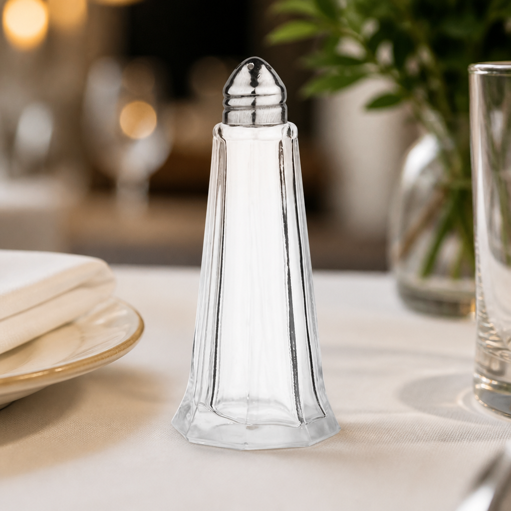 Commercial Glass Salt And Pepper Shakers 30ml 12 Pack