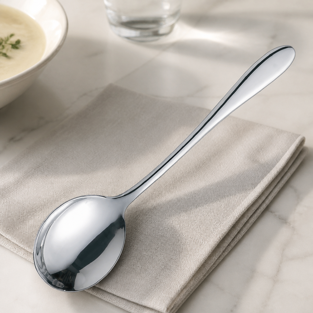 Commercial Soup Spoons 12 Pack 18/10 Stainless Steel 176mm