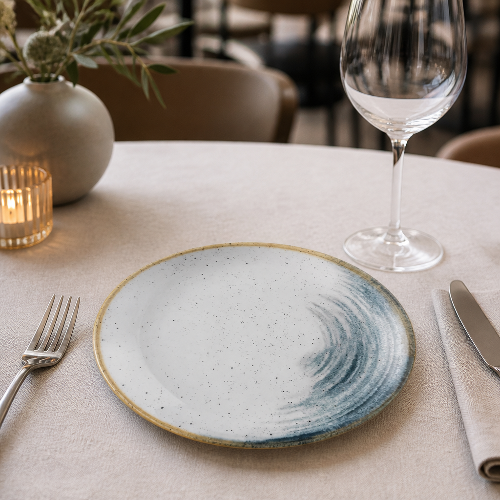 Commercial Accents Coupe Plates 165mm Blueberry 12 Pack