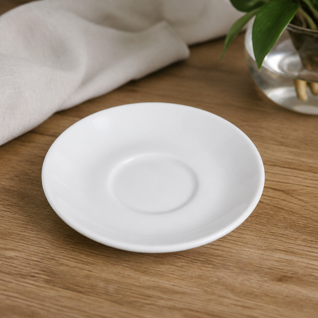 Commercial Porcelain Espresso Saucers 125mm Pack of 12