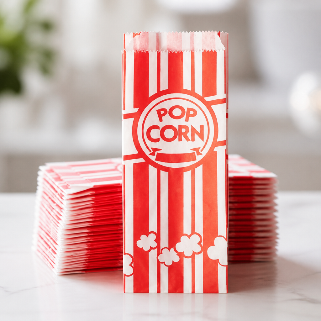 Medium Popcorn Paper Bags 1oz Capacity 1000 Pack