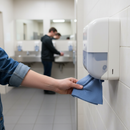Premium 1-Ply Recycled C-Fold Hand Towel in Blue - Strong and Cost-Effective for Washroom Use, Case of 2880