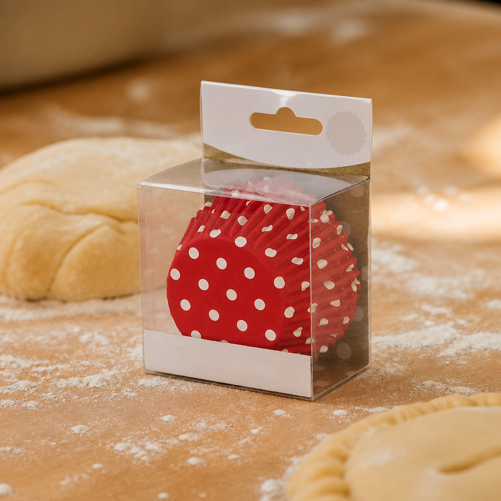 Polka Dot Foil Lined Cupcake Cases 30 Pack