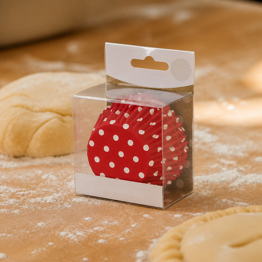 Polka Dot Foil Lined Cupcake Cases 30 Pack Bakery Consumables