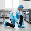 Premium Disposable Overshoes Blue CPE with Elasticated Top - Pack of 100 for Heavy Duty Protection