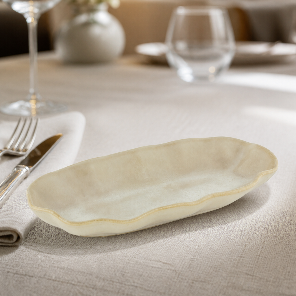 Commercial Ceramic Oval Plates 240x120mm - 6 Pack