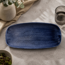 Commercial Stonecast Chefs Plates Cobalt 298 x 153mm 12 Pack