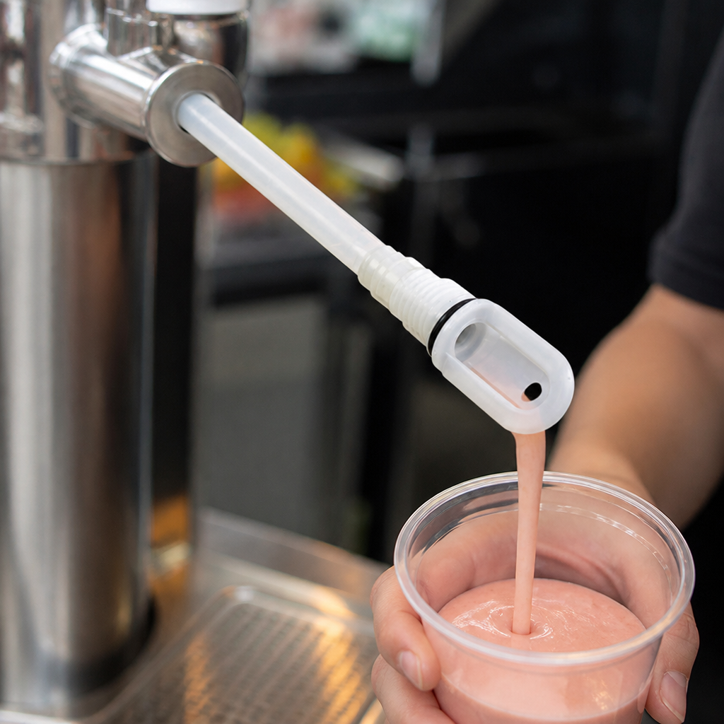 Commercial drink dispenser nozzle and tube replacement parts