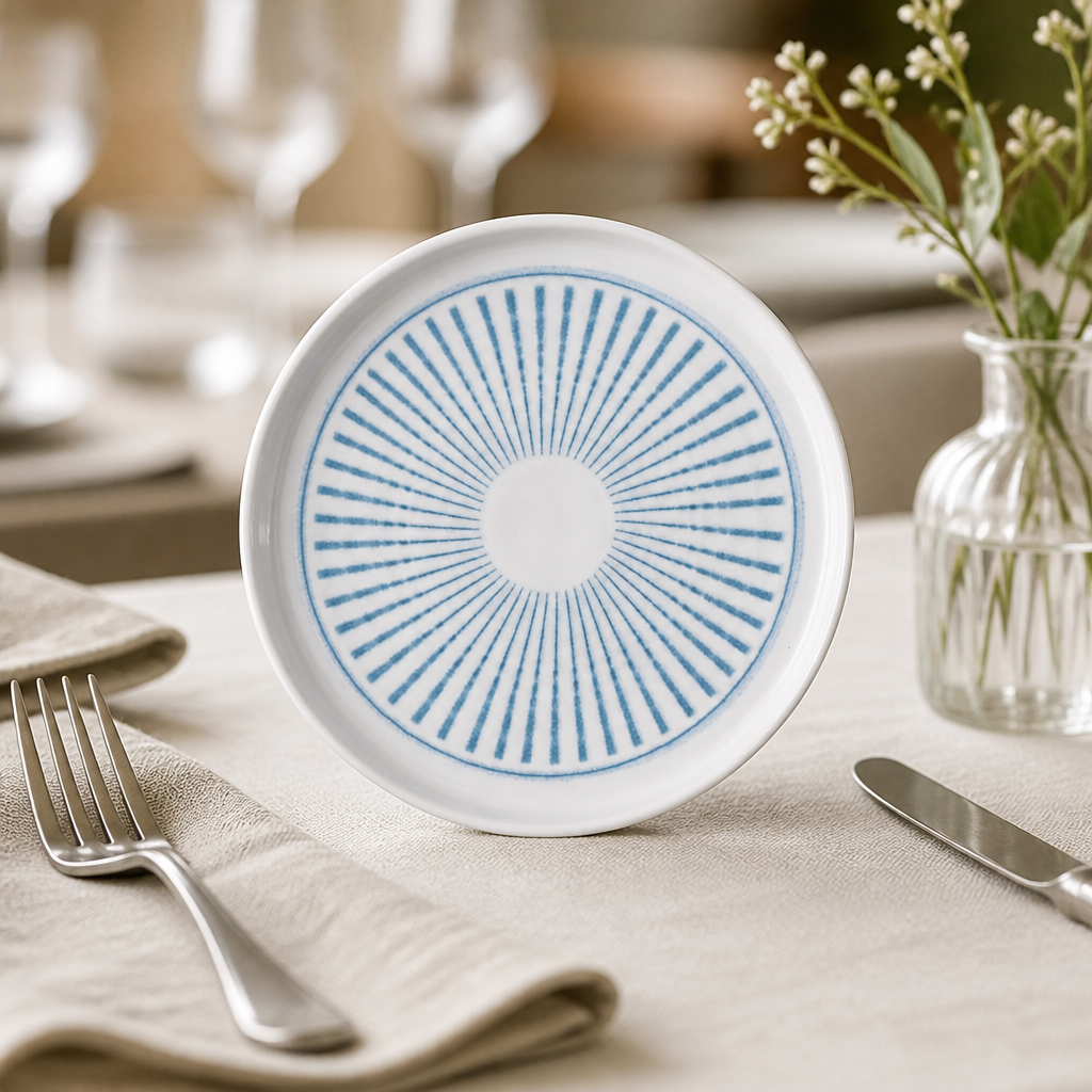 Commercial Walled Plates 210mm - Eco Glaze - 6 Pack