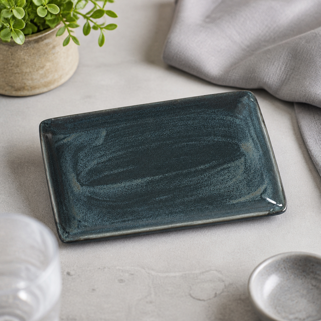 Commercial Jade Rectangle Plates 270mm - 6 Pack