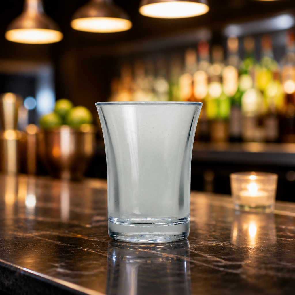 25ml Reusable Polystyrene Shot Glasses - 100 Pack Commercial Use