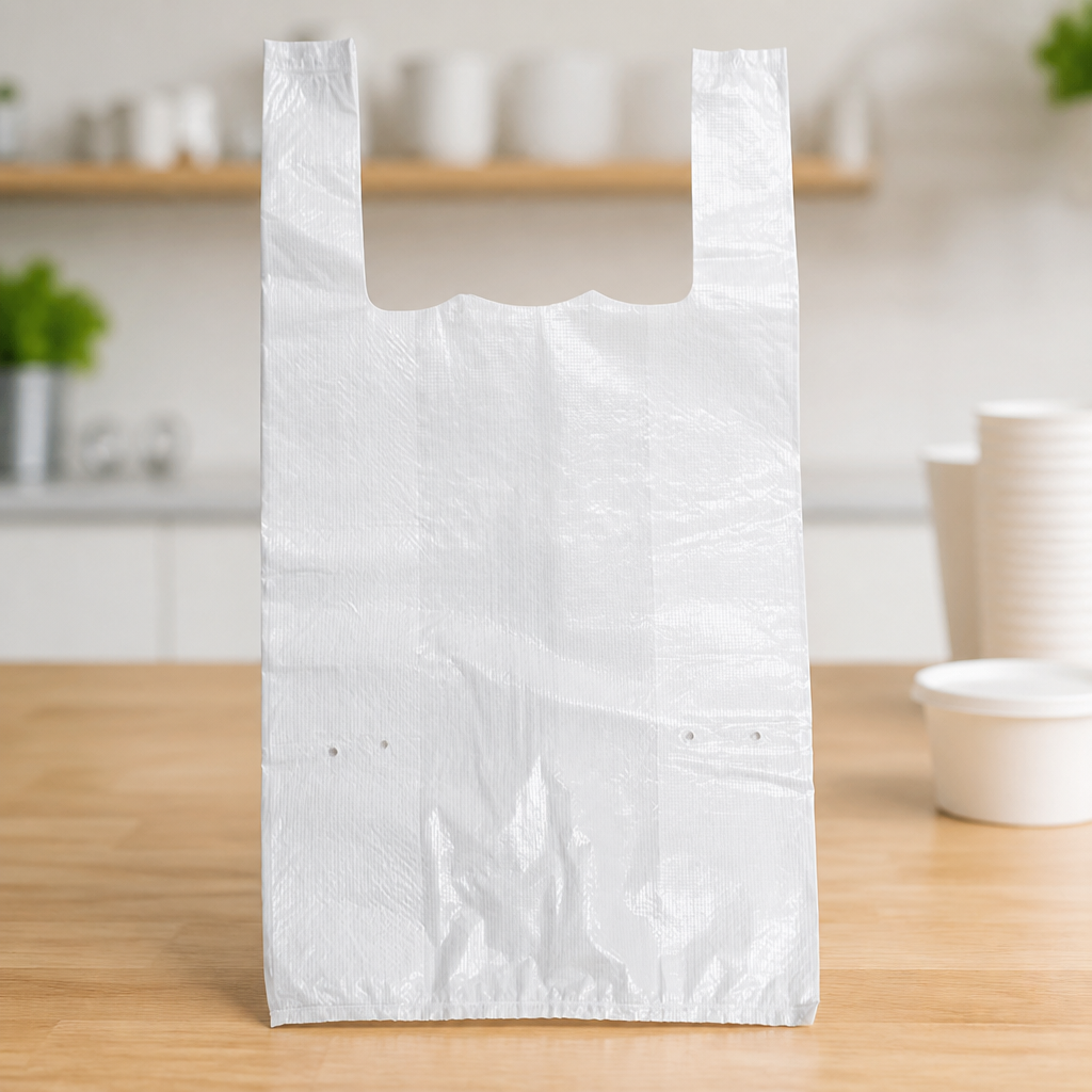 Large Recyclable Paper Carrier Bags 1000 Pack Commercial Use