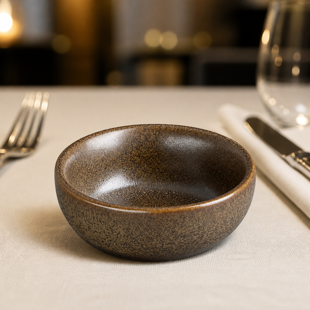 Commercial Mahogany Dipping Dishes 1½oz 8 Pack