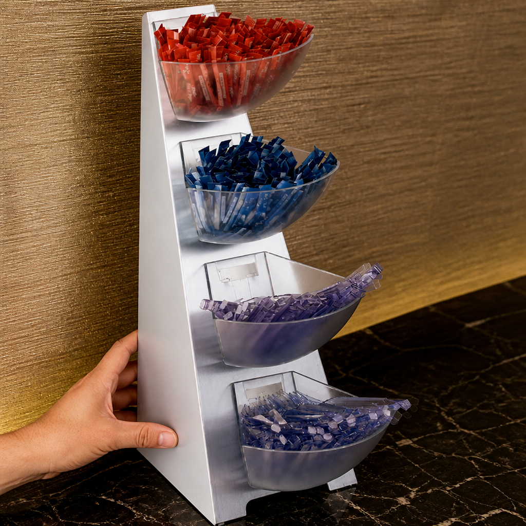 Four Tier Condiment Stand 530mm for commercial use