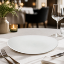 Commercial Oval Coupe Plates 320mm - 12 Pack White Porcelain