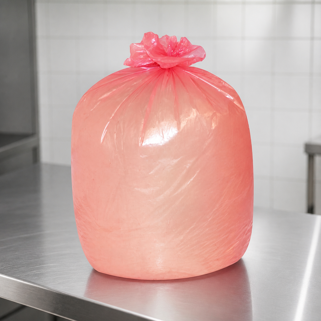 Commercial 80Ltr Medium Duty Bin Bags Red 200 Pack