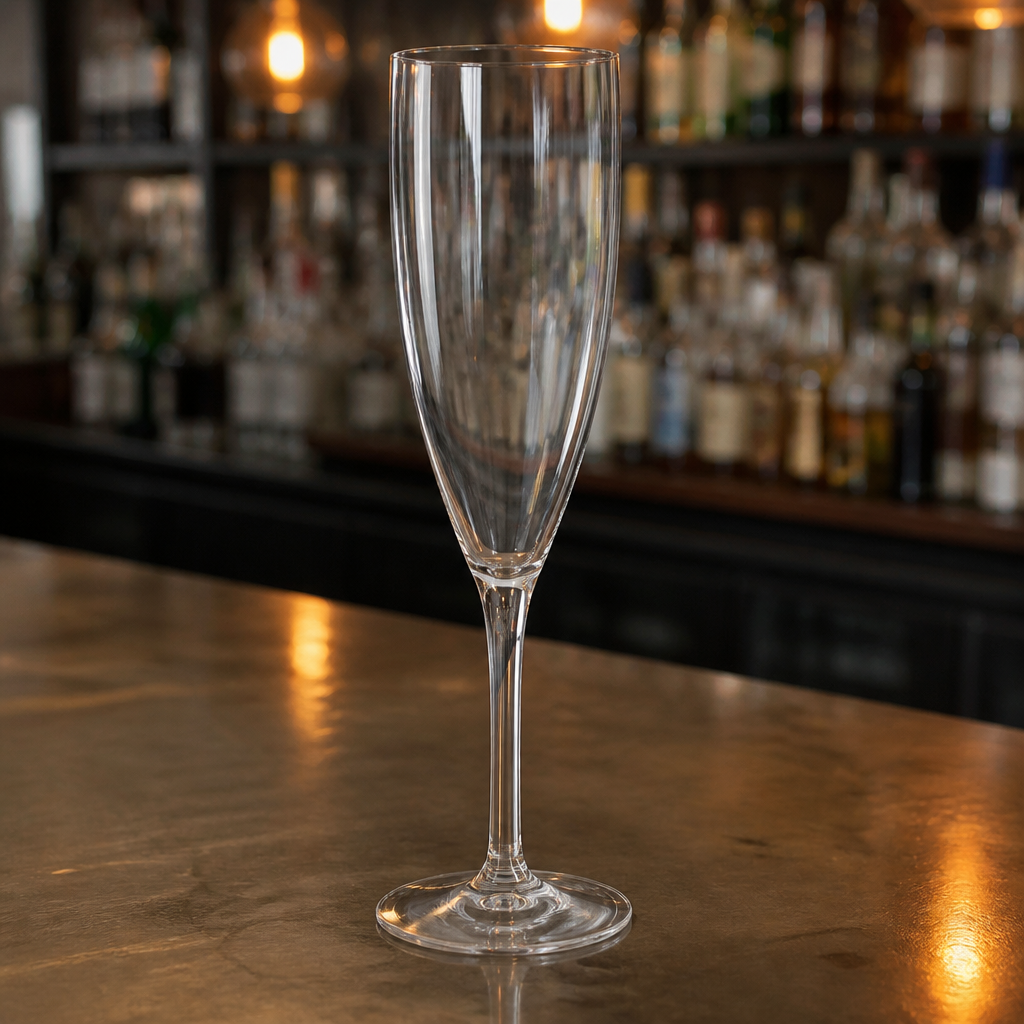 Commercial Polycarbonate Champagne Flutes 200ml - 12 Pack