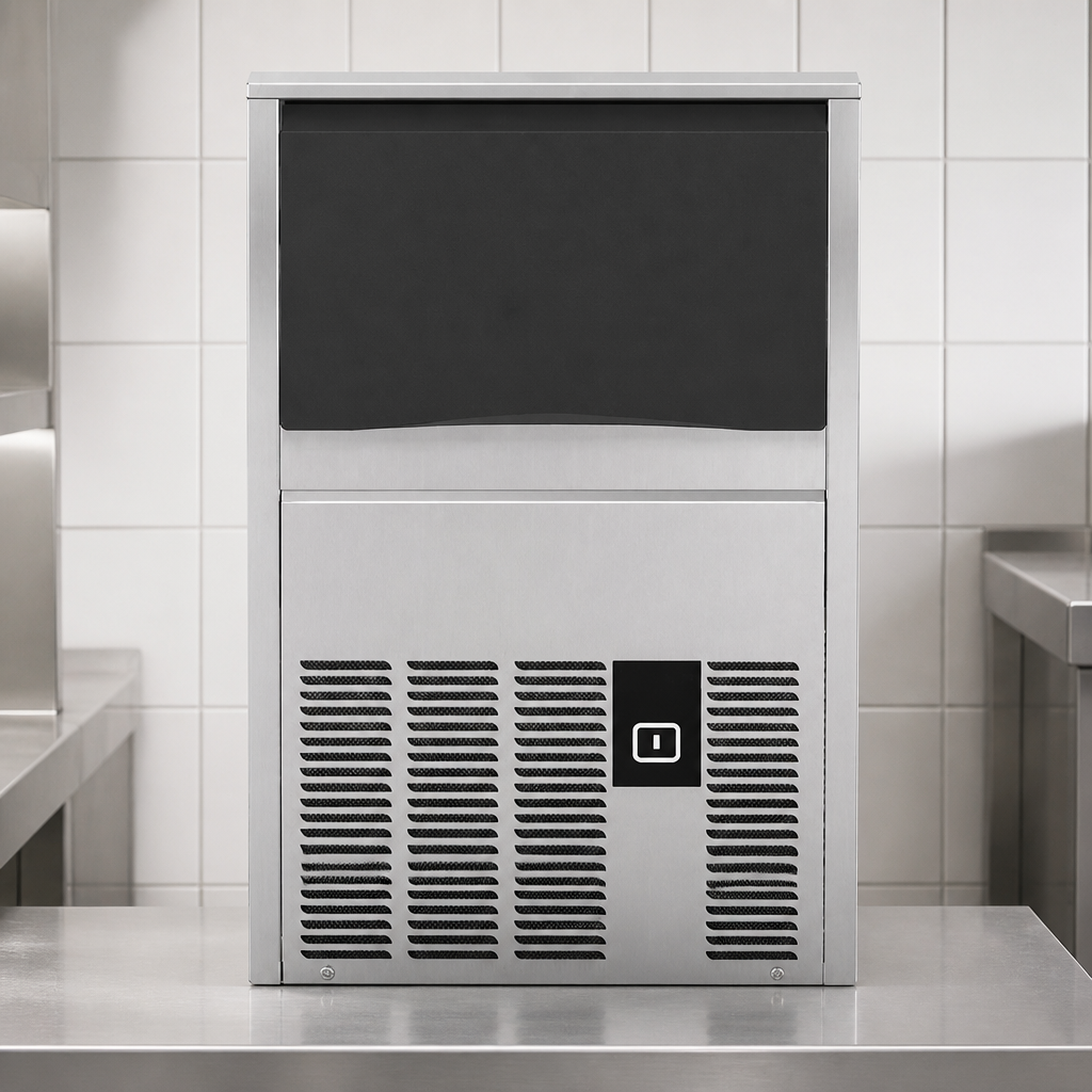 28kg Commercial Ice Machine with app control and ozone sanitisation