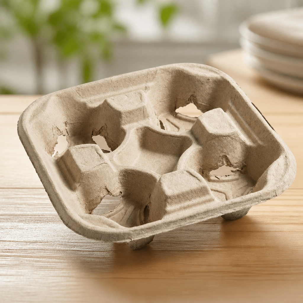Commercial Four Cup Carrier Holder - 180 Pack Disposable