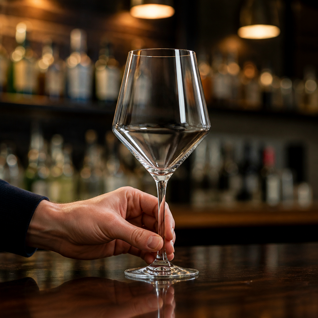 Commercial 480ml lead-free crystal wine glasses - 6 pack