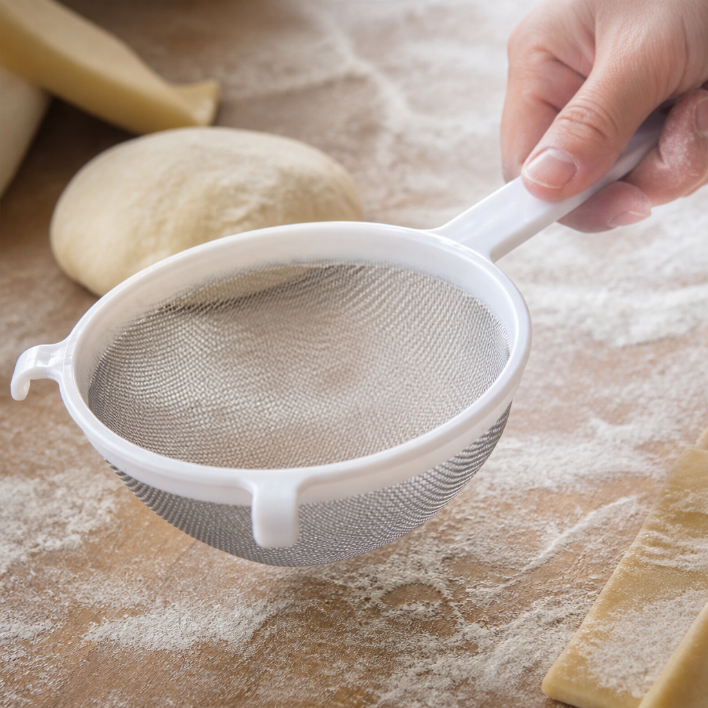 18cm Commercial Polypropylene Frame Sieve for baking and cooking