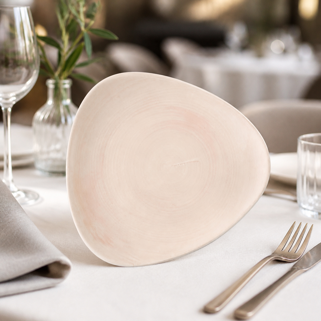 Commercial Canvas Coral Plates 229mm 12 Pack