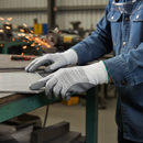 Premium Cut Protection Glove with 13 Gauge Knitted Design, Water and Oil Repellent Coating, and High Visibility Properties
