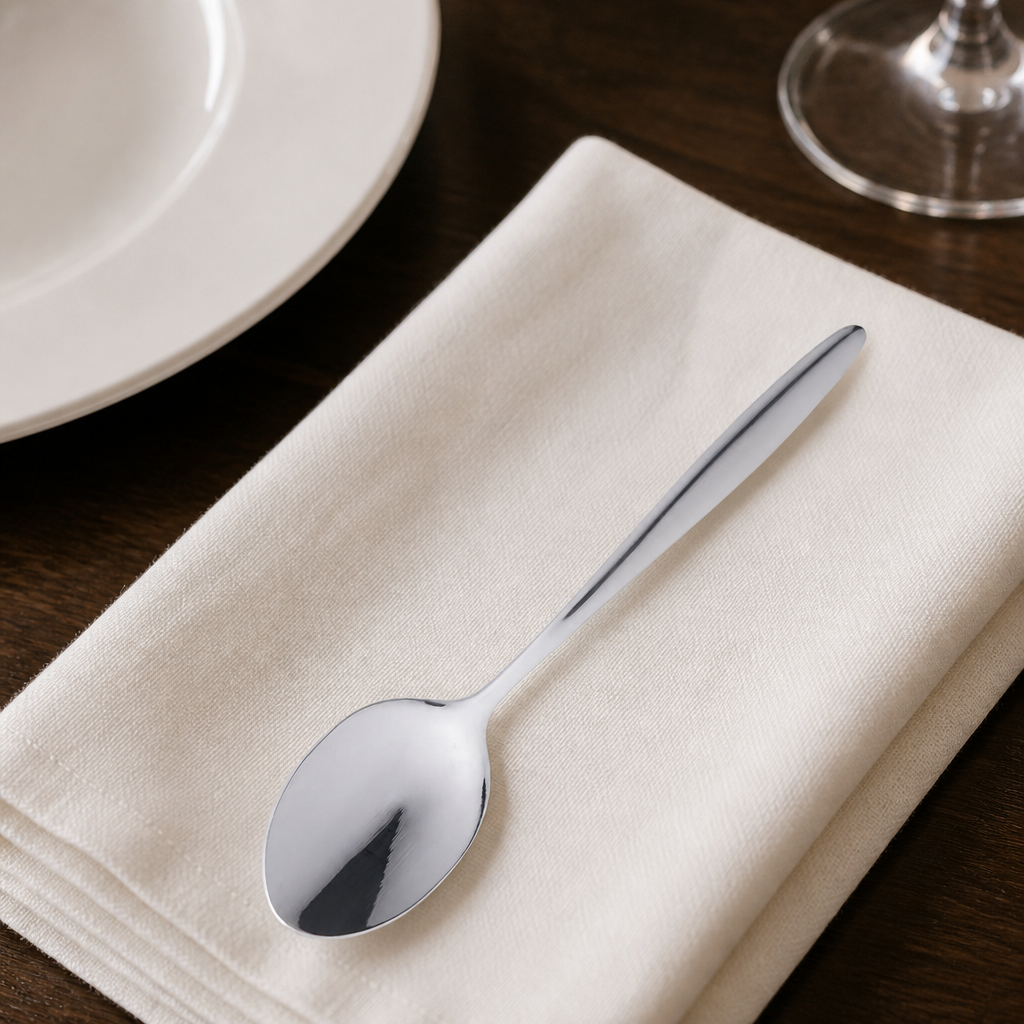 Commercial Stainless Steel Teaspoons Set of 12 Durable 140mm