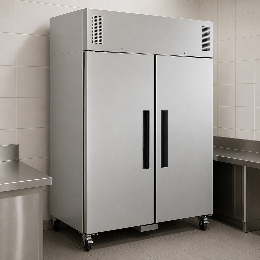 Commercial Double Door Upright Fridge 1200Ltr Capacity