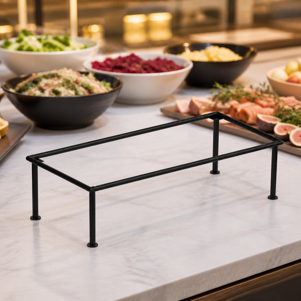 Commercial Black Rectangular Riser 610x280x150mm