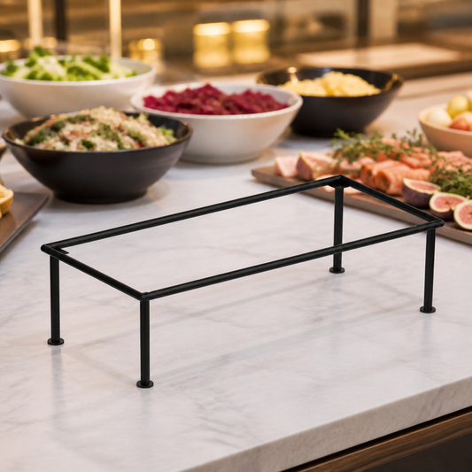 Commercial Black Rectangular Riser 610x280x150mm